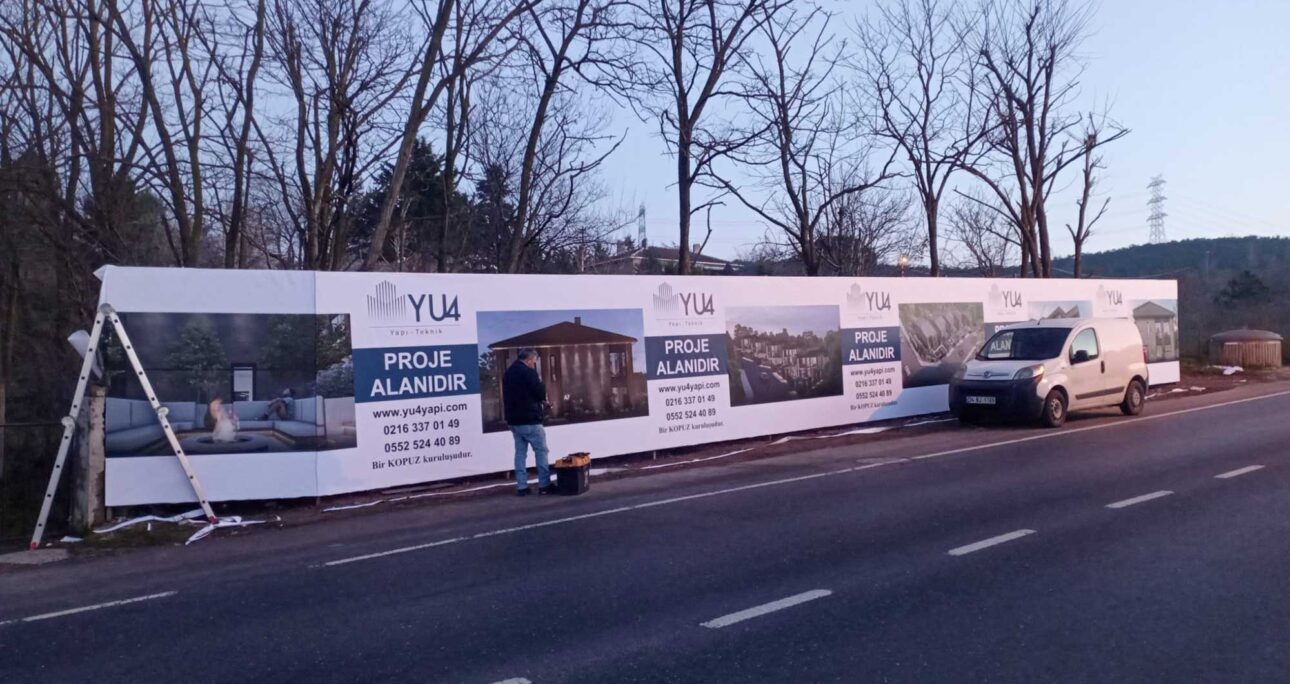 İnşaat Çevresi Vinil Germe